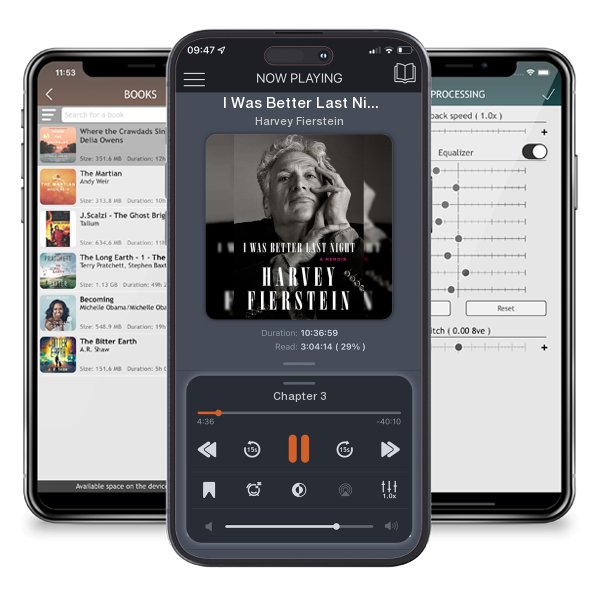 Download fo free audiobook I Was Better Last Night: A Memoir by Harvey Fierstein and listen anywhere on your iOS devices in the ListenBook app.