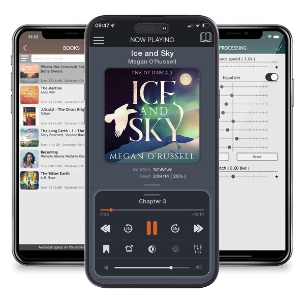 Download fo free audiobook Ice and Sky by Megan O'Russell and listen anywhere on your iOS devices in the ListenBook app.