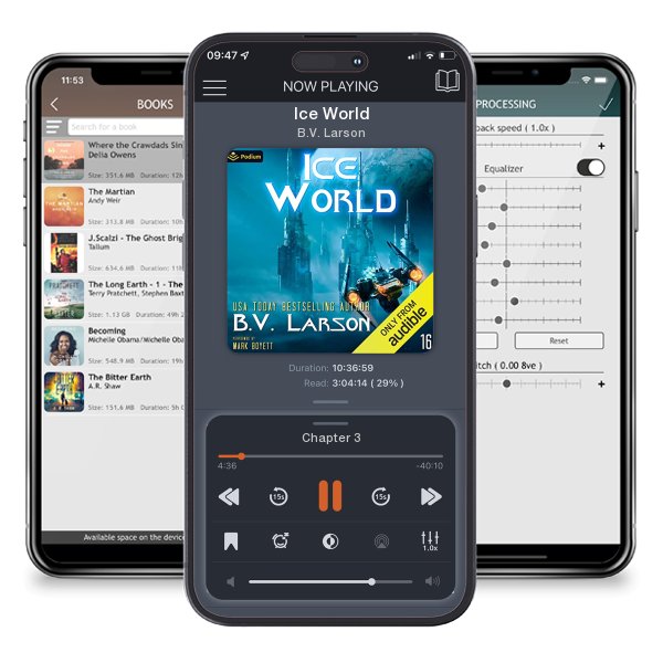 Download fo free audiobook Ice World by B.V. Larson and listen anywhere on your iOS devices in the ListenBook app.