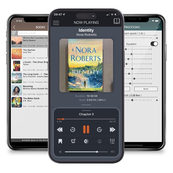 Download fo free audiobook Identity by Nora Roberts and listen anywhere on your iOS devices in the ListenBook app.