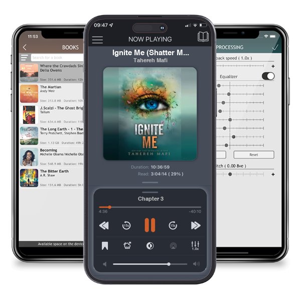 Download fo free audiobook Ignite Me (Shatter Me, #3) by Tahereh Mafi and listen anywhere on your iOS devices in the ListenBook app.