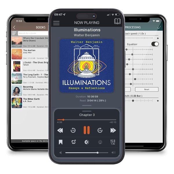 Download fo free audiobook Illuminations by Walter Benjamin and listen anywhere on your iOS devices in the ListenBook app.