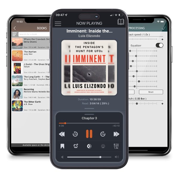 Download fo free audiobook Imminent: Inside the Pentagon's Hunt for UFOs by Luis Elizondo and listen anywhere on your iOS devices in the ListenBook app.