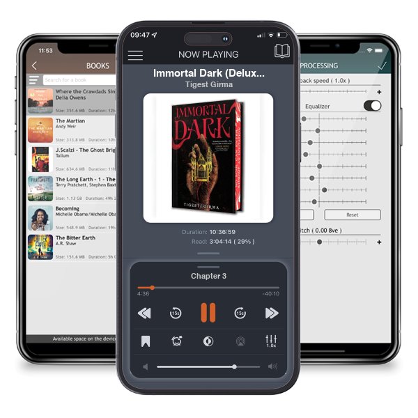 Download fo free audiobook Immortal Dark (Deluxe Limited Edition) by Tigest Girma and listen anywhere on your iOS devices in the ListenBook app.