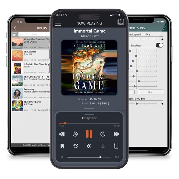Download fo free audiobook Immortal Game by Allison Saft and listen anywhere on your iOS devices in the ListenBook app.