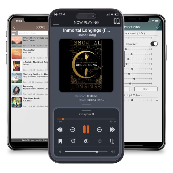 Download fo free audiobook Immortal Longings (Flesh and False Gods, #1) by Chloe Gong and listen anywhere on your iOS devices in the ListenBook app.