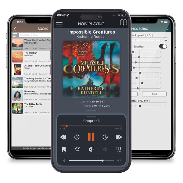 Download fo free audiobook Impossible Creatures by Katherine Rundell and listen anywhere on your iOS devices in the ListenBook app.