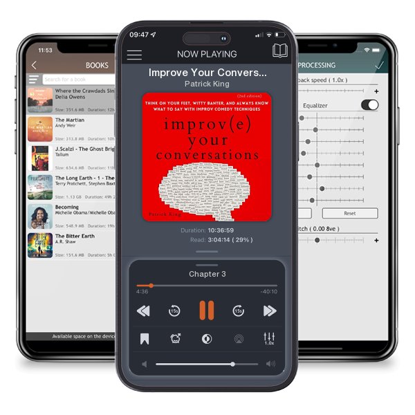 Download fo free audiobook Improve Your Conversations: Think on Your Feet, Witty Banter, and Always Know What to Say with Improv Comedy Techniques (2nd Edition) by Patrick King and listen anywhere on your iOS devices in the ListenBook app.