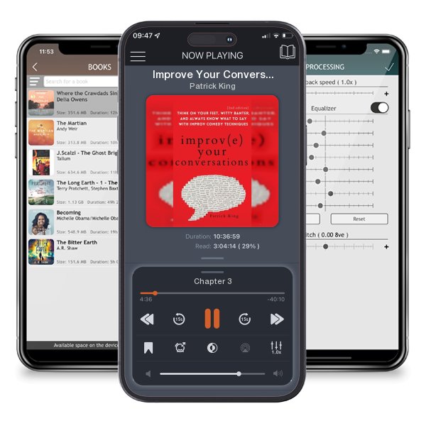 Download fo free audiobook Improve Your Conversations: Think on Your Feet, Witty Banter,... by Patrick King and listen anywhere on your iOS devices in the ListenBook app.