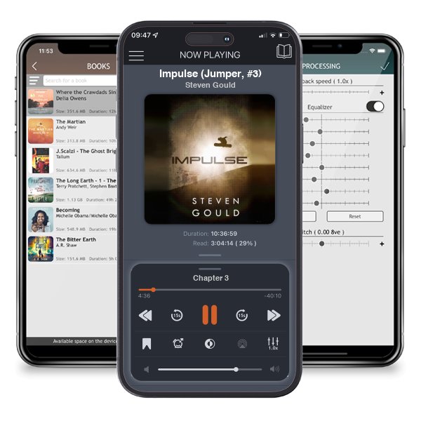 Download fo free audiobook Impulse (Jumper, #3) by Steven Gould and listen anywhere on your iOS devices in the ListenBook app.