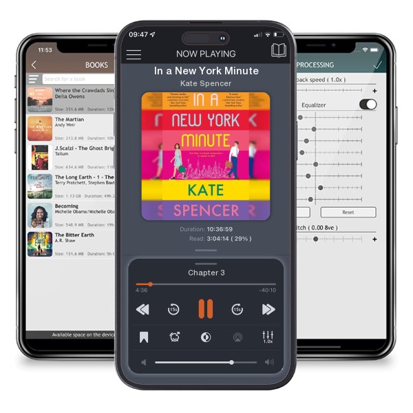 Download fo free audiobook In a New York Minute by Kate Spencer and listen anywhere on your iOS devices in the ListenBook app.