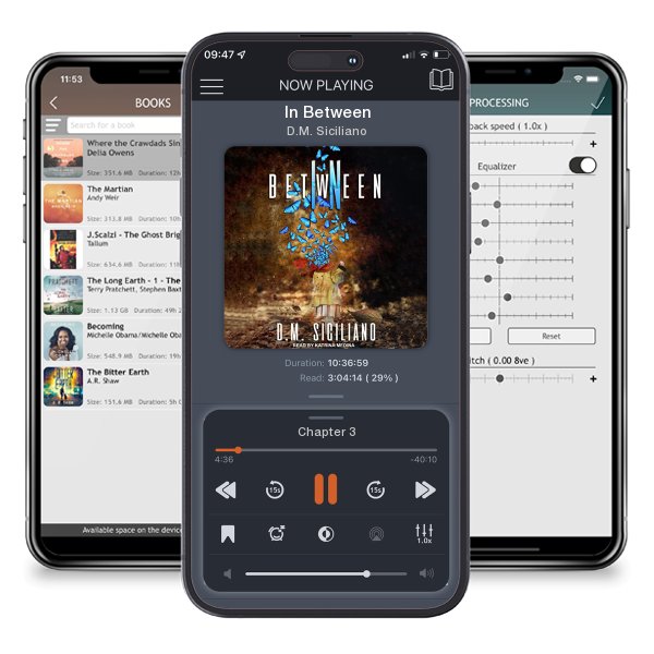 Download fo free audiobook In Between by D.M. Siciliano and listen anywhere on your iOS devices in the ListenBook app.