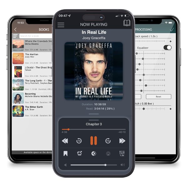Download fo free audiobook In Real Life by Joey Graceffa and listen anywhere on your iOS devices in the ListenBook app.
