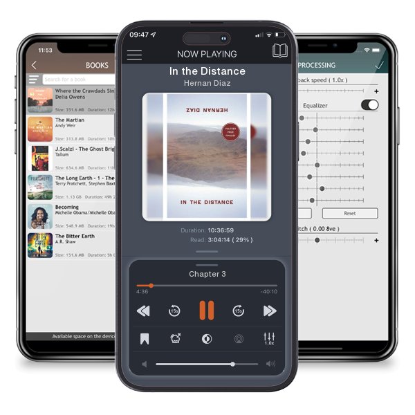 Download fo free audiobook In the Distance by Hernan Diaz and listen anywhere on your iOS devices in the ListenBook app.