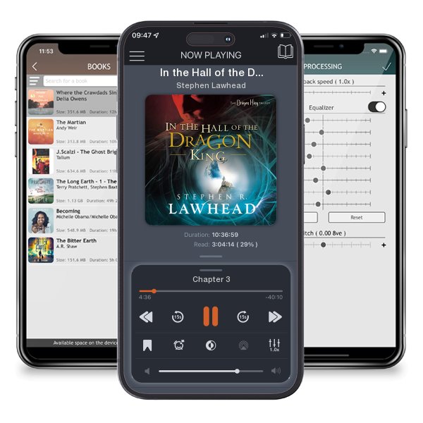 Download fo free audiobook In the Hall of the Dragon King by Stephen Lawhead and listen anywhere on your iOS devices in the ListenBook app.
