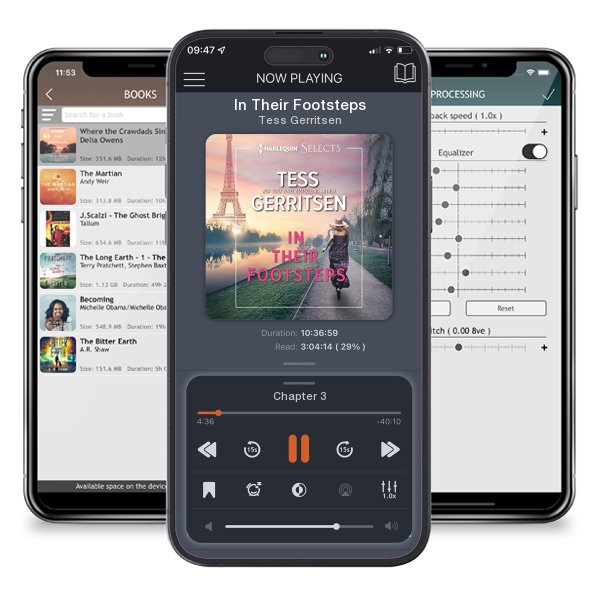 Download fo free audiobook In Their Footsteps by Tess Gerritsen and listen anywhere on your iOS devices in the ListenBook app.