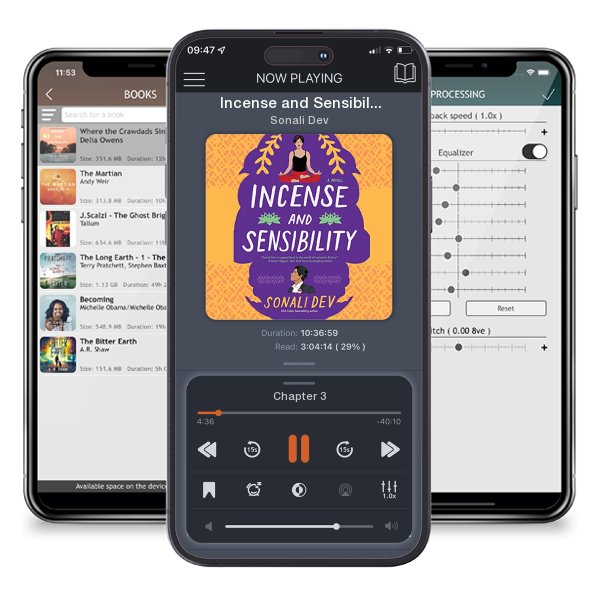 Download fo free audiobook Incense and Sensibility by Sonali Dev and listen anywhere on your iOS devices in the ListenBook app.