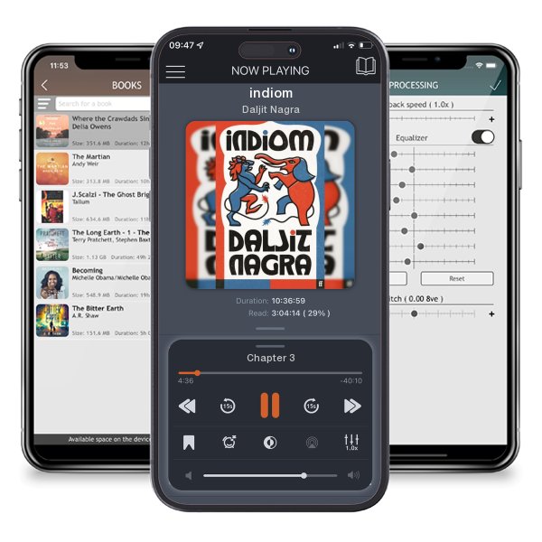 Download fo free audiobook indiom by Daljit Nagra and listen anywhere on your iOS devices in the ListenBook app.