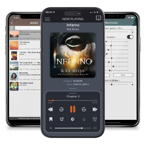 Download fo free audiobook Inferno by Kat Ross and listen anywhere on your iOS devices in the ListenBook app.