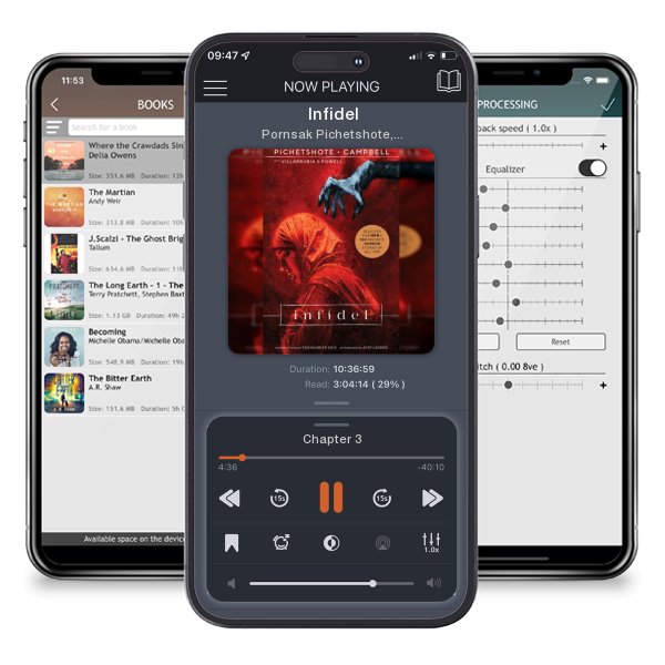 Download fo free audiobook Infidel by Pornsak Pichetshote, Jeff Lemire (Afterword),  et al. and listen anywhere on your iOS devices in the ListenBook app.