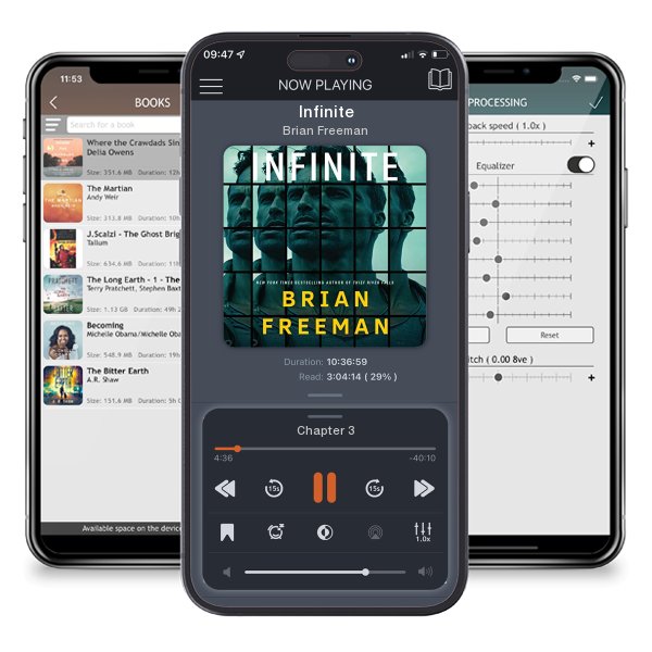 Download fo free audiobook Infinite by Brian Freeman and listen anywhere on your iOS devices in the ListenBook app.