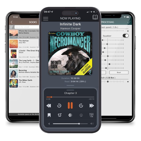 Download fo free audiobook Infinite Dark by Harmon Cooper and listen anywhere on your iOS devices in the ListenBook app.