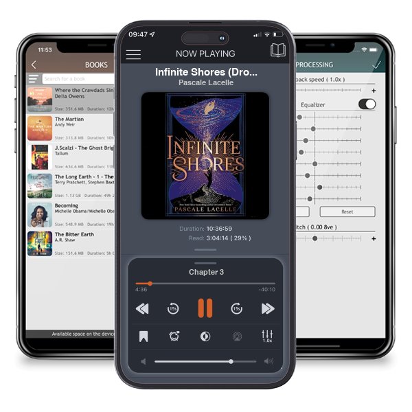 Download fo free audiobook Infinite Shores (Drowned Gods, #3) by Pascale Lacelle and listen anywhere on your iOS devices in the ListenBook app.