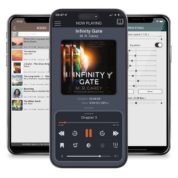 Download fo free audiobook Infinity Gate by M. R. Carey and listen anywhere on your iOS devices in the ListenBook app.