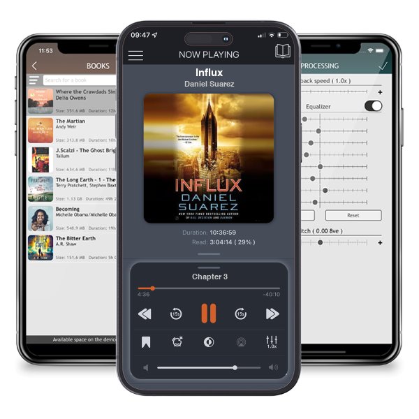 Download fo free audiobook Influx by Daniel Suarez and listen anywhere on your iOS devices in the ListenBook app.