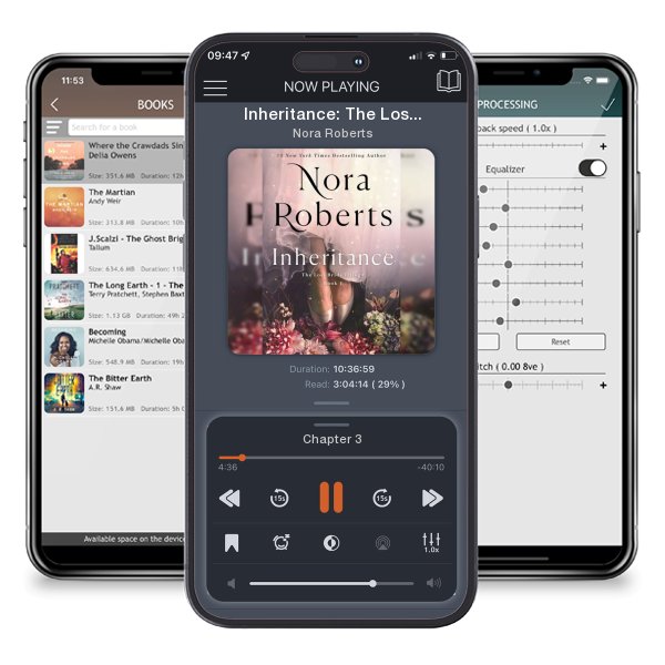 Download fo free audiobook Inheritance: The Lost Bride Trilogy #1 by Nora Roberts and listen anywhere on your iOS devices in the ListenBook app.