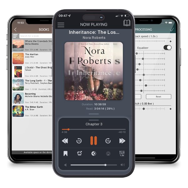 Download fo free audiobook Inheritance: The Lost Bride Trilogy, Book 1 by Nora Roberts and listen anywhere on your iOS devices in the ListenBook app.