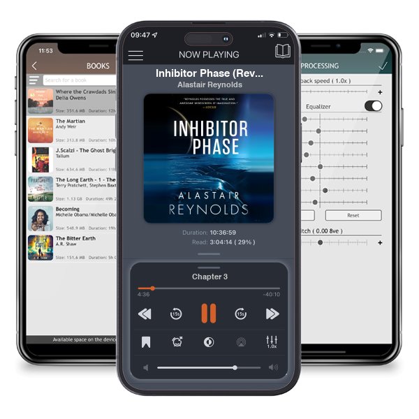 Download fo free audiobook Inhibitor Phase (Revelation Space, #4) by Alastair Reynolds and listen anywhere on your iOS devices in the ListenBook app.