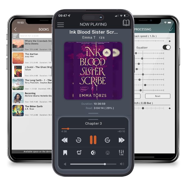 Download fo free audiobook Ink Blood Sister Scribe: A Good Morning America Book Club Pick by Emma Törzs and listen anywhere on your iOS devices in the ListenBook app.