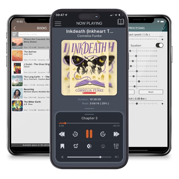 Download fo free audiobook Inkdeath (Inkheart Trilogy, Book 3) by Cornelia Funke and listen anywhere on your iOS devices in the ListenBook app.