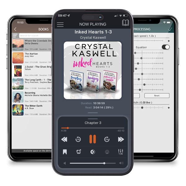 Download fo free audiobook Inked Hearts 1-3 by Crystal Kaswell and listen anywhere on your iOS devices in the ListenBook app.