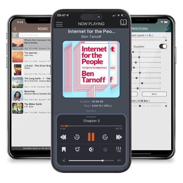 Download fo free audiobook Internet for the People: The Fight for Our Digital Future by Ben Tarnoff and listen anywhere on your iOS devices in the ListenBook app.