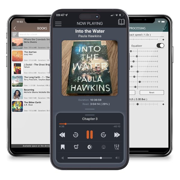 Download fo free audiobook Into the Water by Paula Hawkins and listen anywhere on your iOS devices in the ListenBook app.