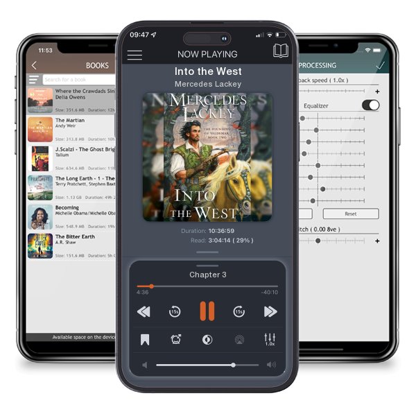 Download fo free audiobook Into the West by Mercedes Lackey and listen anywhere on your iOS devices in the ListenBook app.