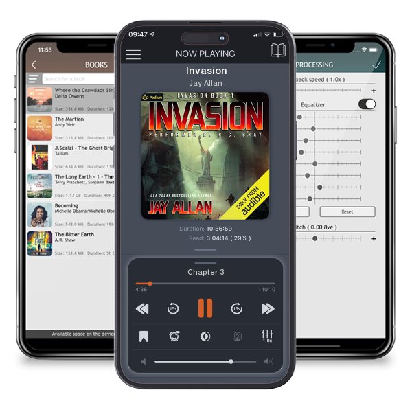 Download fo free audiobook Invasion by Jay Allan and listen anywhere on your iOS devices in the ListenBook app.