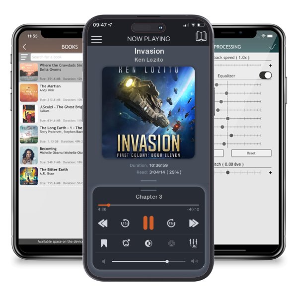 Download fo free audiobook Invasion by Ken Lozito and listen anywhere on your iOS devices in the ListenBook app.