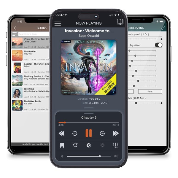 Download fo free audiobook Invasion: Welcome to the Multiverse, Book 7 by Sean Oswald and listen anywhere on your iOS devices in the ListenBook app.
