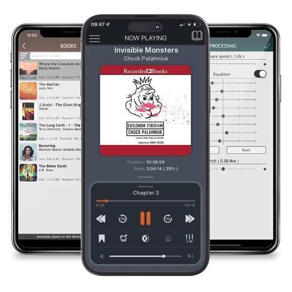 Download fo free audiobook Invisible Monsters by Chuck Palahniuk and listen anywhere on your iOS devices in the ListenBook app.
