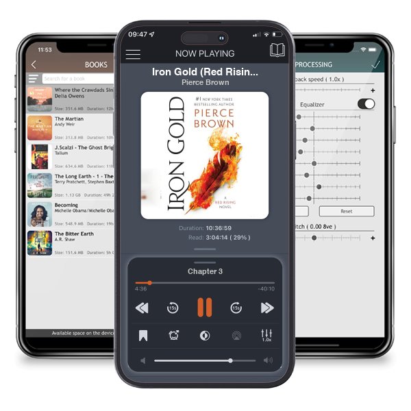 Download fo free audiobook Iron Gold (Red Rising Series) by Pierce Brown and listen anywhere on your iOS devices in the ListenBook app.