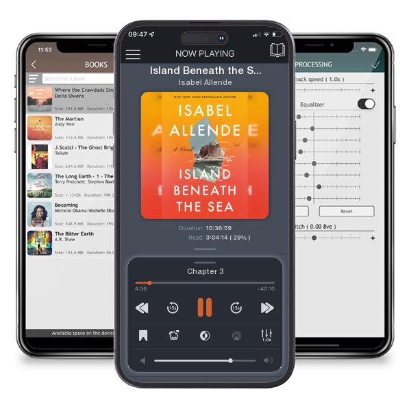 Download fo free audiobook Island Beneath the Sea by Isabel Allende and listen anywhere on your iOS devices in the ListenBook app.