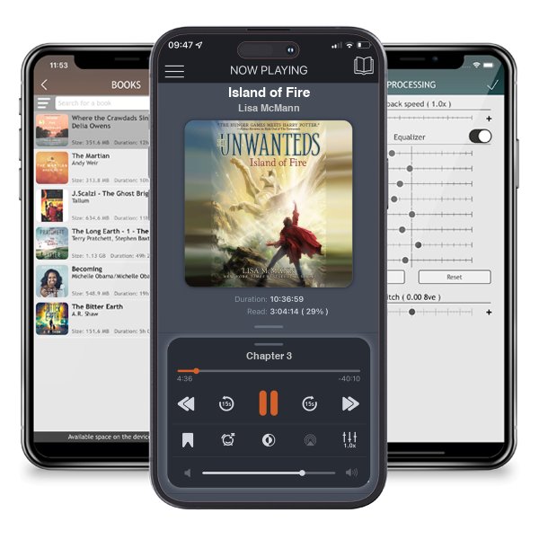 Download fo free audiobook Island of Fire by Lisa McMann and listen anywhere on your iOS devices in the ListenBook app.