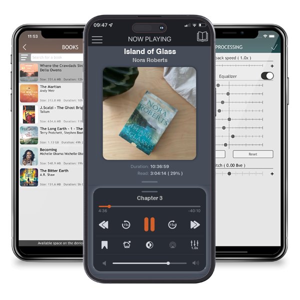 Download fo free audiobook Island of Glass by Nora Roberts and listen anywhere on your iOS devices in the ListenBook app.