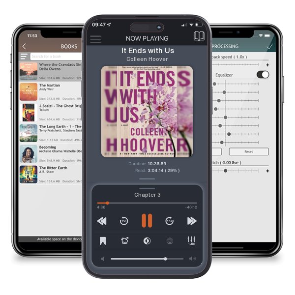Download fo free audiobook It Ends with Us by Colleen Hoover and listen anywhere on your iOS devices in the ListenBook app.