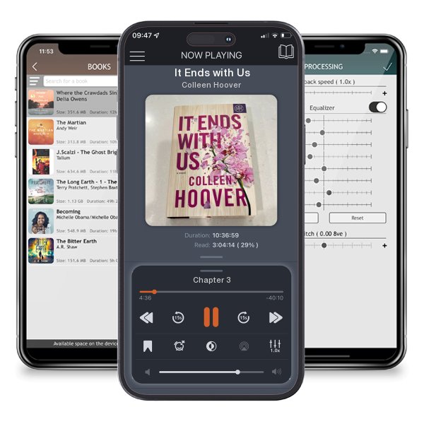 Download fo free audiobook It Ends with Us by Colleen Hoover and listen anywhere on your iOS devices in the ListenBook app.