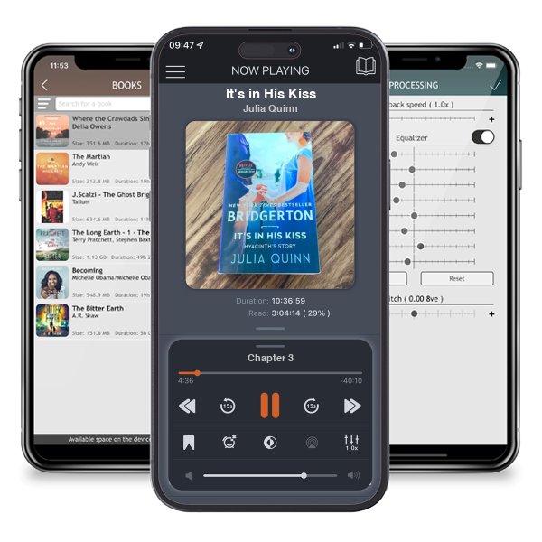 Download fo free audiobook It's in His Kiss by Julia Quinn and listen anywhere on your iOS devices in the ListenBook app.