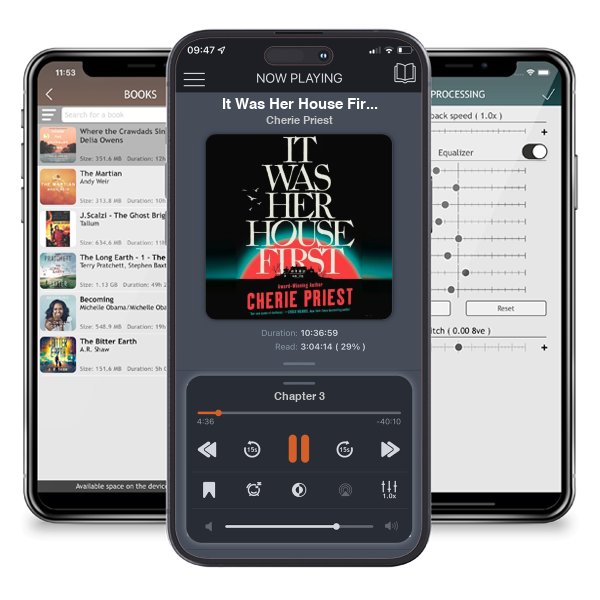 Download fo free audiobook It Was Her House First by Cherie Priest and listen anywhere on your iOS devices in the ListenBook app.